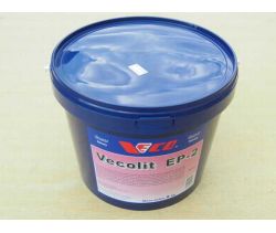Smar EP-2 VECOLIT - 8 kg - Smar Litowy EP2 czerwony
